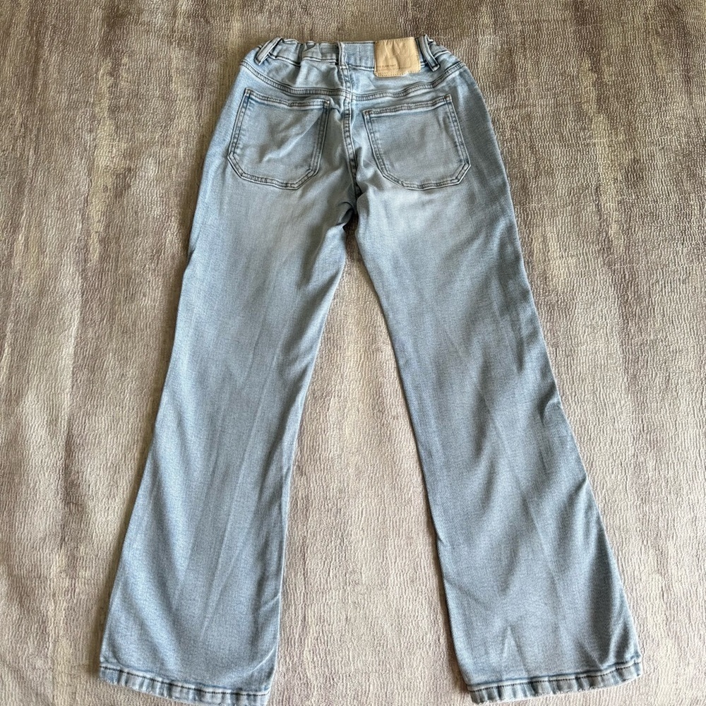 Zara Light Blue Flare Kids Jeans, Size 11-12 - Picture 2 of 6